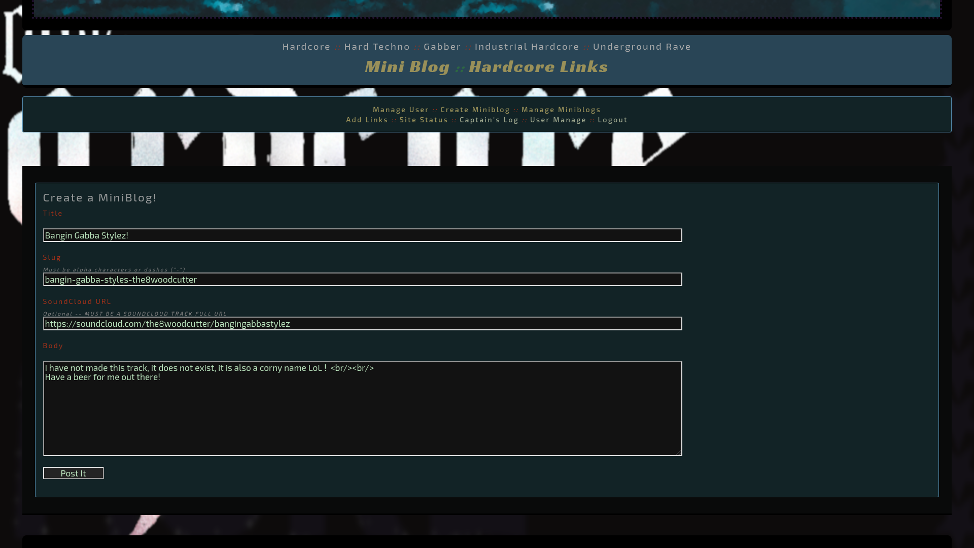 Screenshot Hardteckno.Com 2